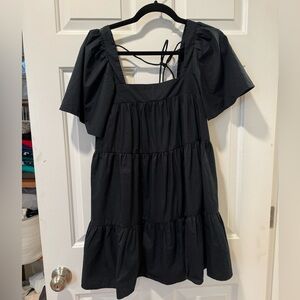 A&F square neck flowy sun dress